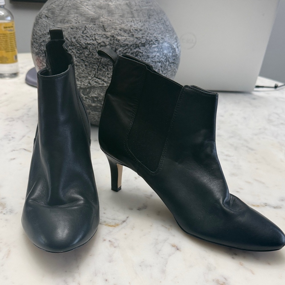 Talbots Elegant Black Ankle Boots